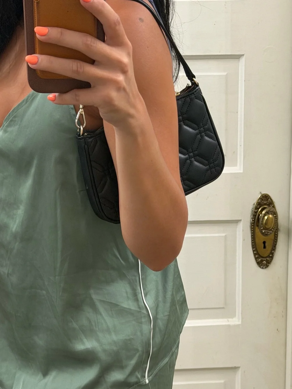 Kate Spade Astor Court Linet Quilted Leather Mini Shoulder Bag Black